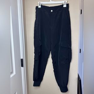 Zara Satin Cargo Pants